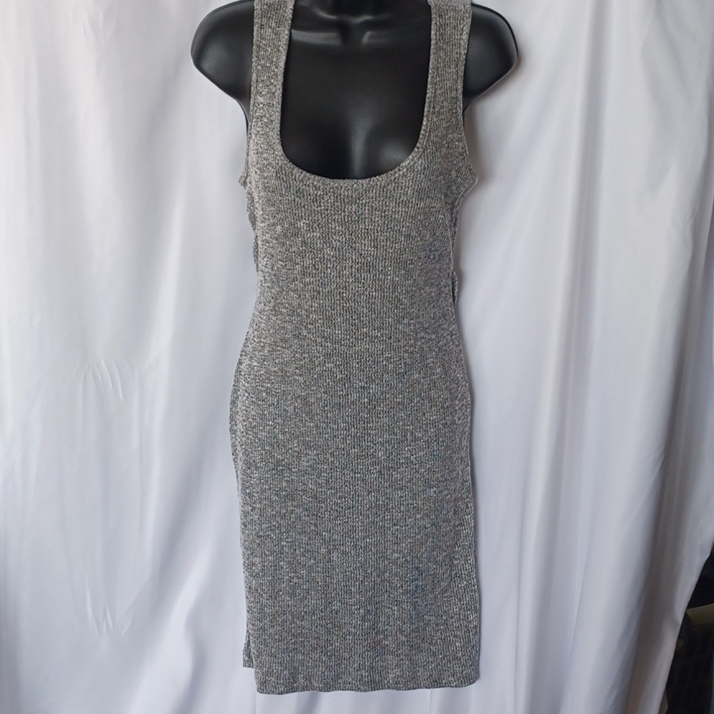 Yoyo 5 | Textured Knit Scoop Neck Bodycon Dress  Large